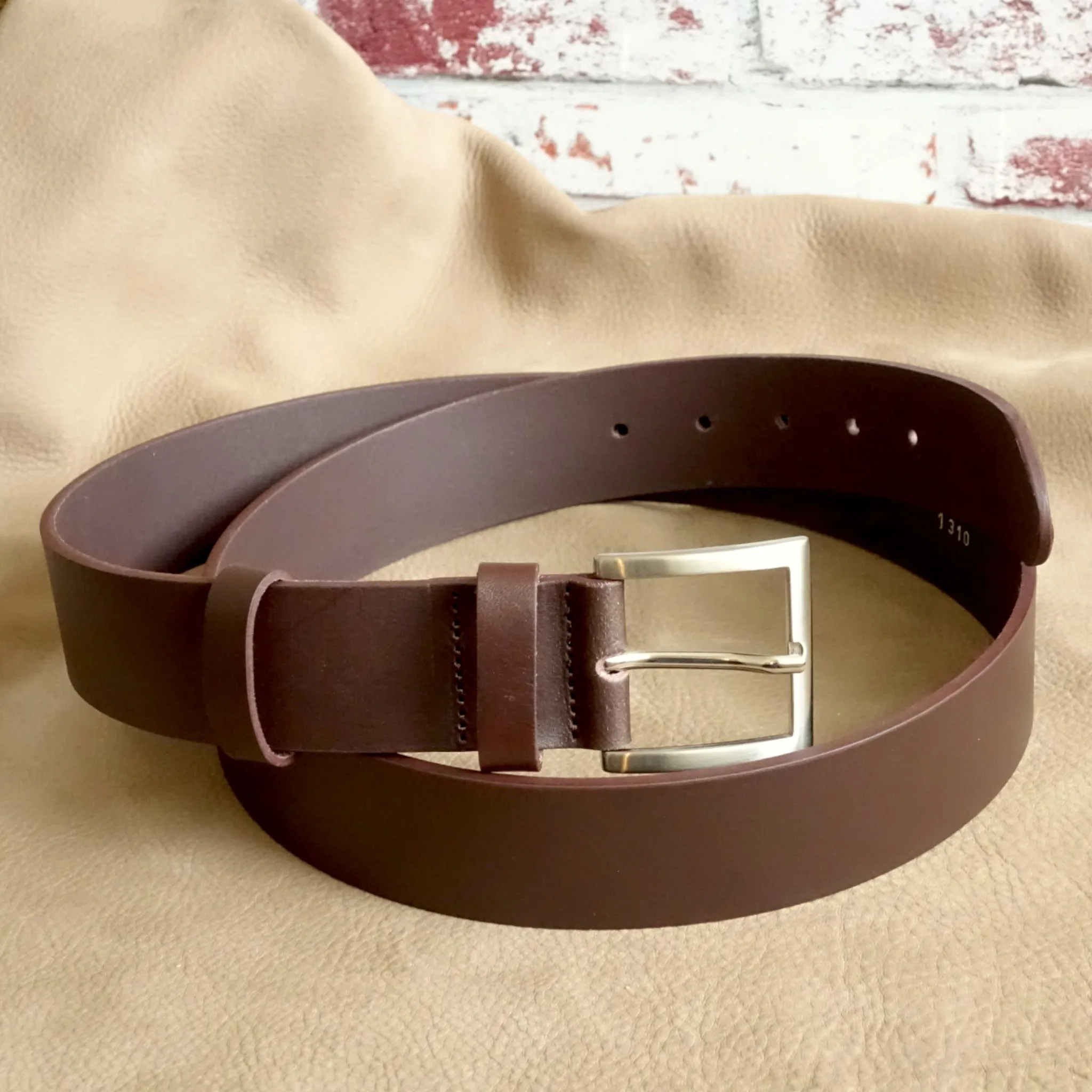 Handmade Leather Belts - Brown