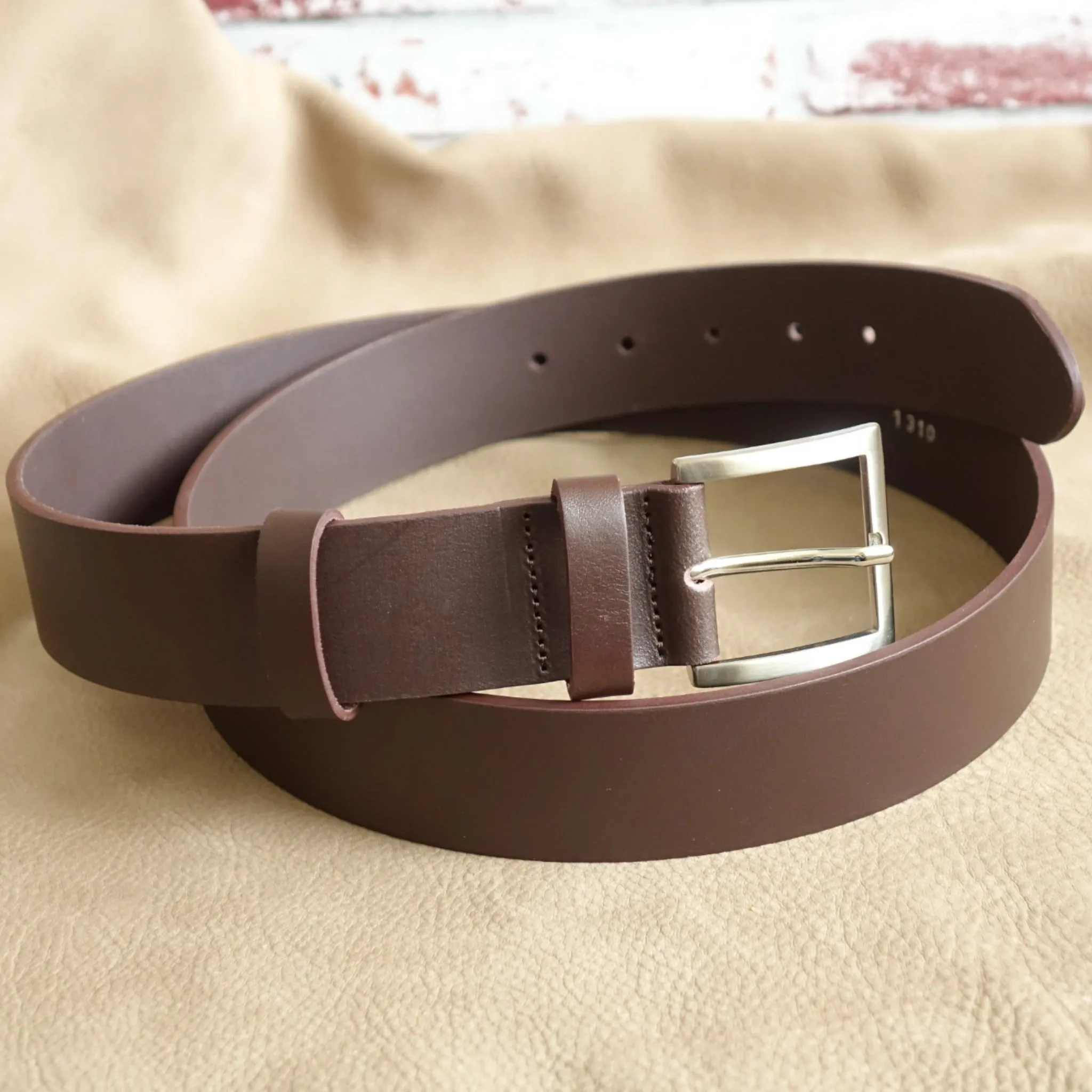 Handmade Leather Belts - Brown
