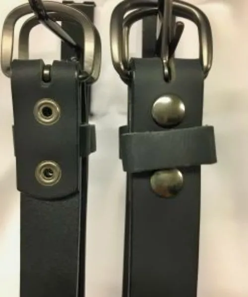 Handmade Men's Solid Leather Belt - 1 Inch, Sizes 50-58