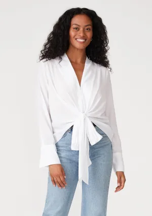 Happy Hour Tie Front Blouse