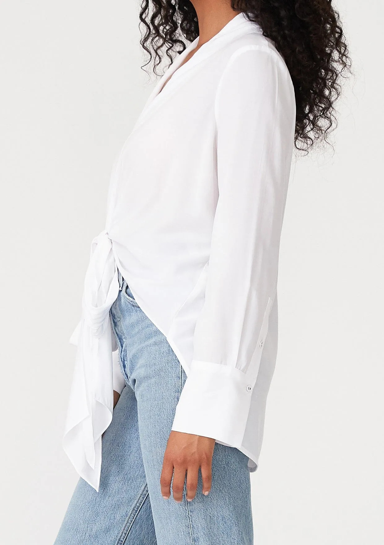 Happy Hour Tie Front Blouse