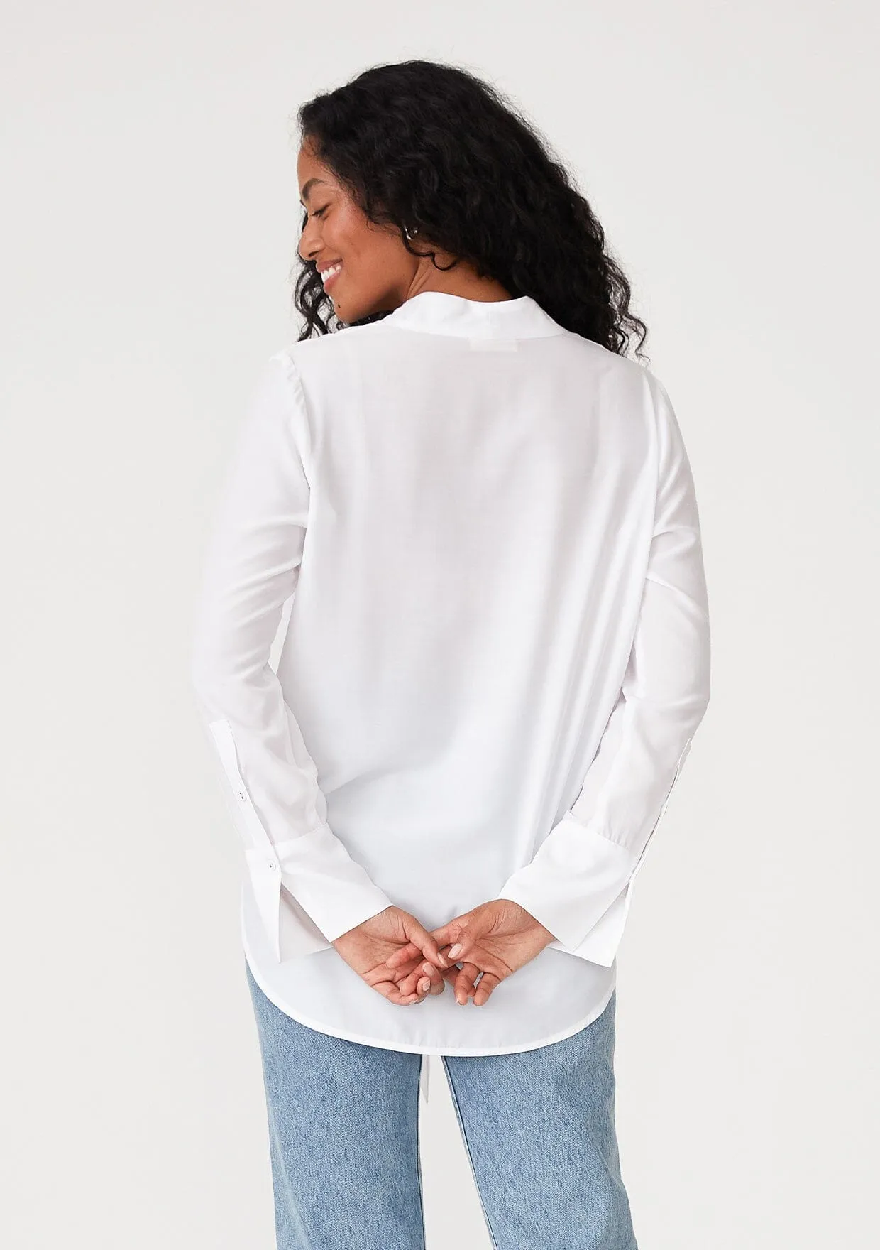 Happy Hour Tie Front Blouse