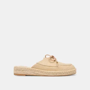 Hatie Flats| Natural Raffia