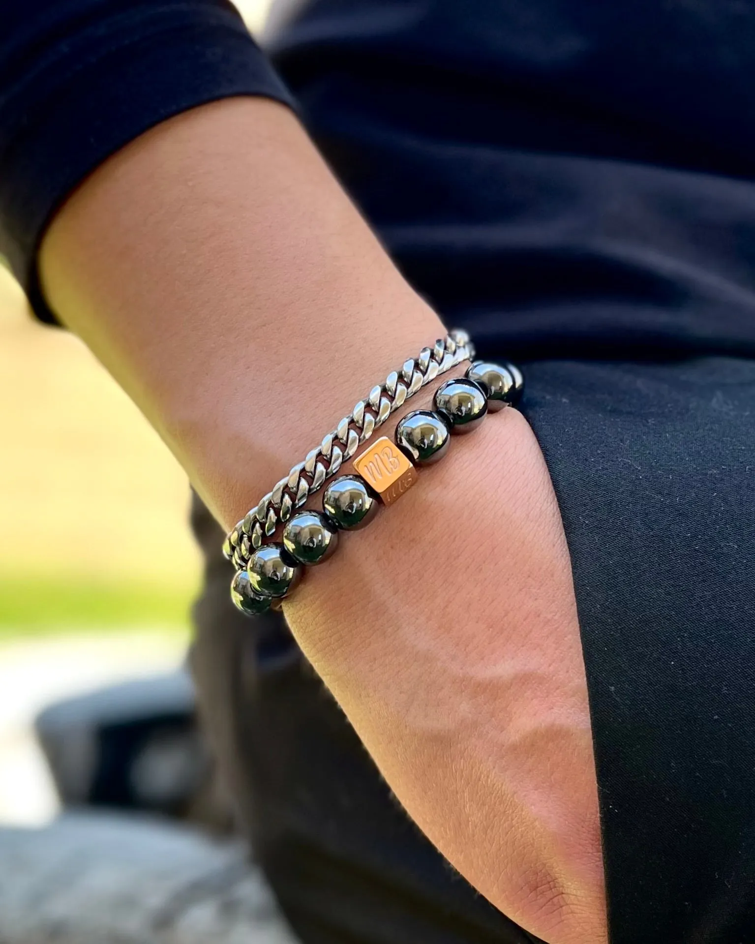 Hematite/Rose Gold