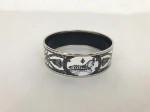Hermès Grand Apparat Platine Enamel Bangle