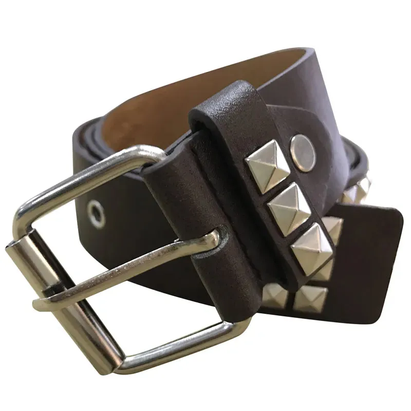 Hollow Decoration Leather Studded Belt
