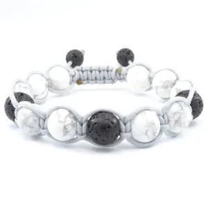 Howlite & Lava Wrapped