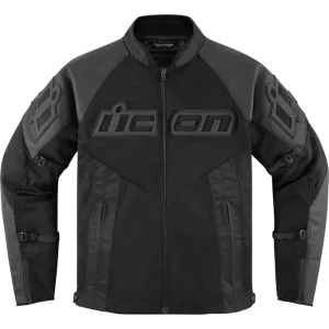 Icon Mesh F Mens Motorcycle Leather Jacket