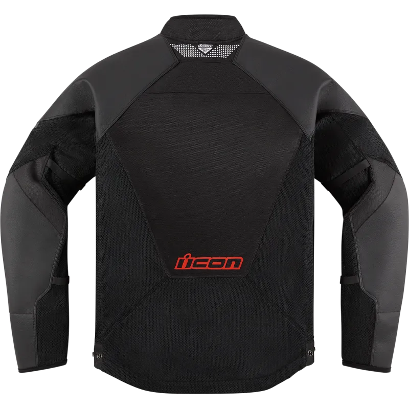 Icon Mesh F Mens Motorcycle Leather Jacket