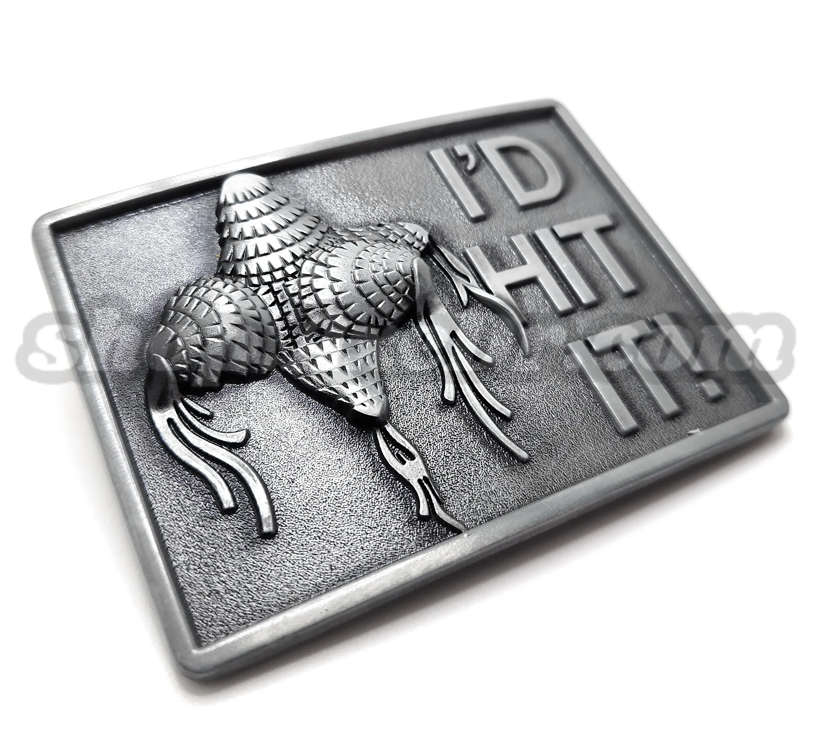 I'D HIT IT! Funny Piñata Belt Buckle Funny