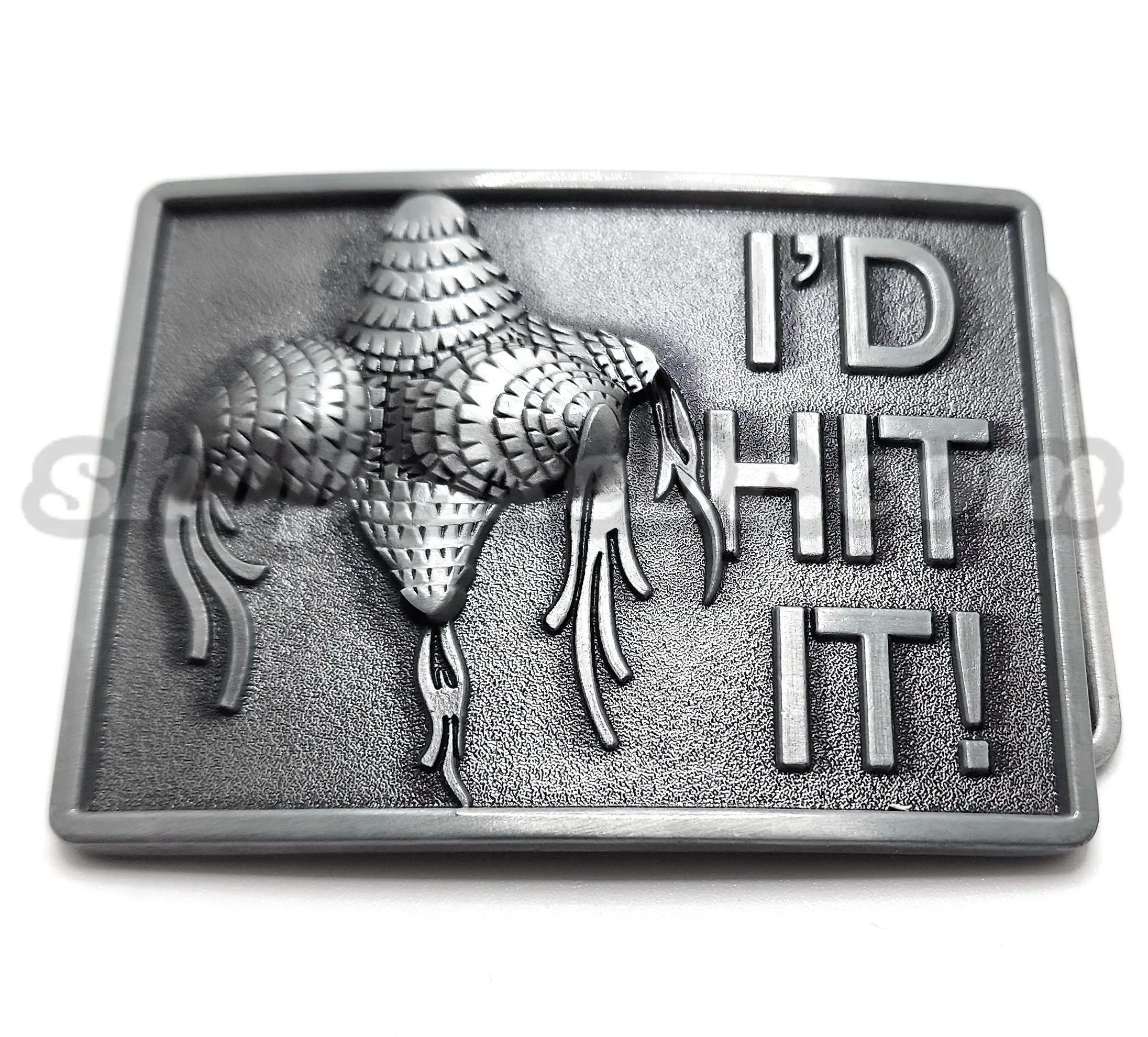 I'D HIT IT! Funny Piñata Belt Buckle Funny
