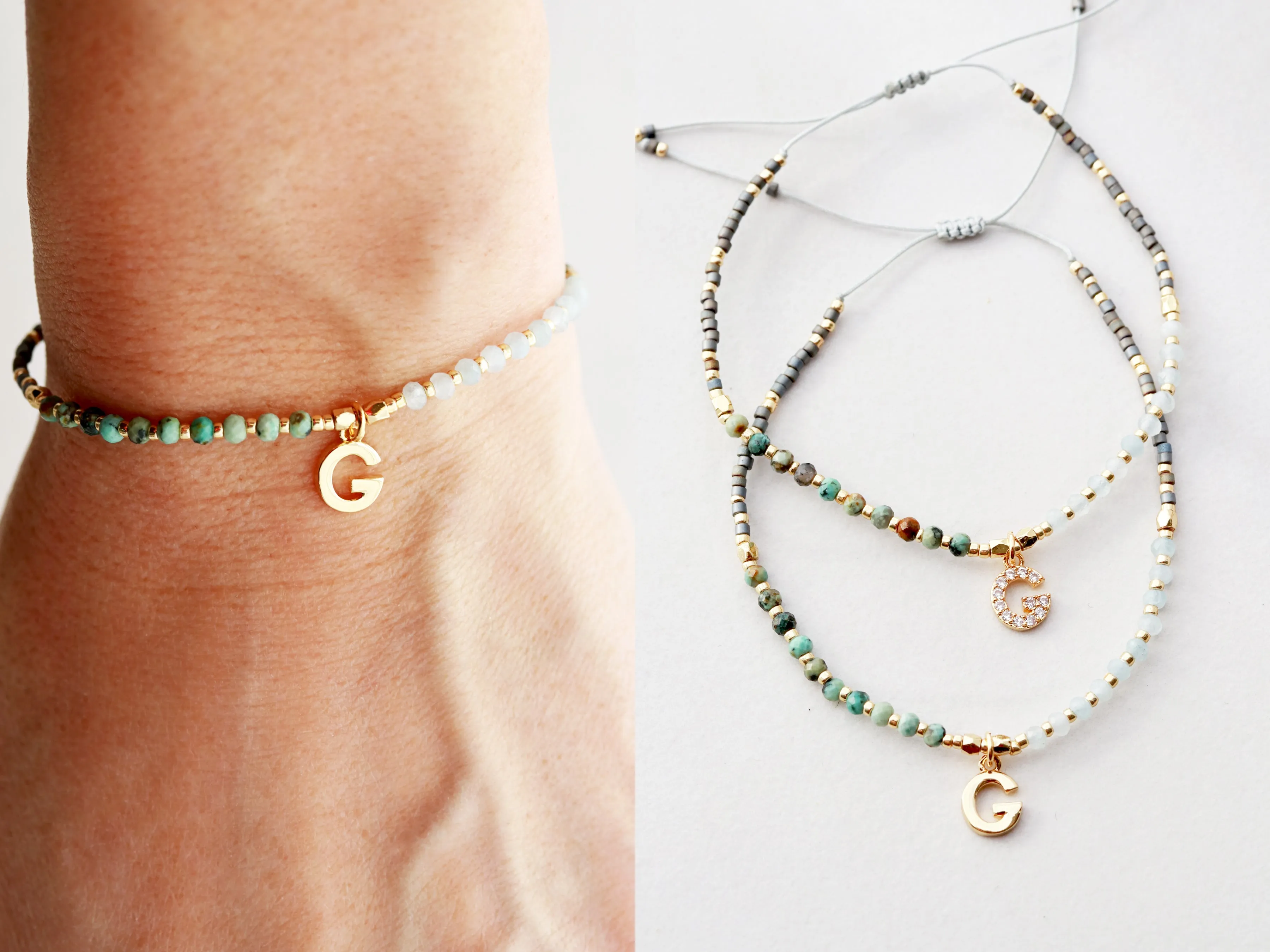 Initial Bracelet | Seed Bead