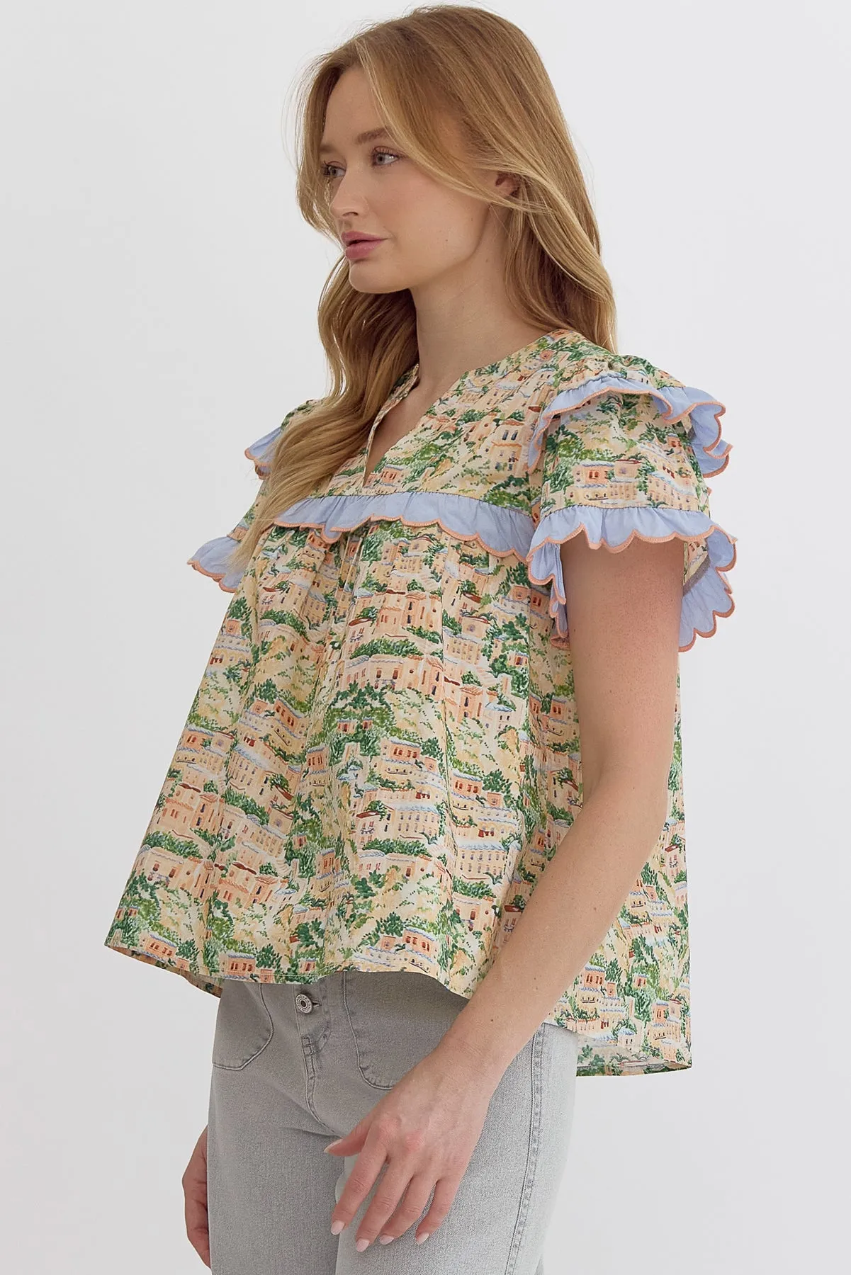 Italian Scallop Top
