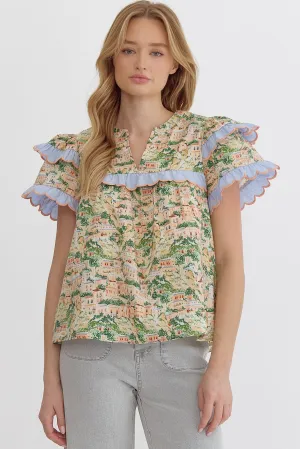Italian Scallop Top