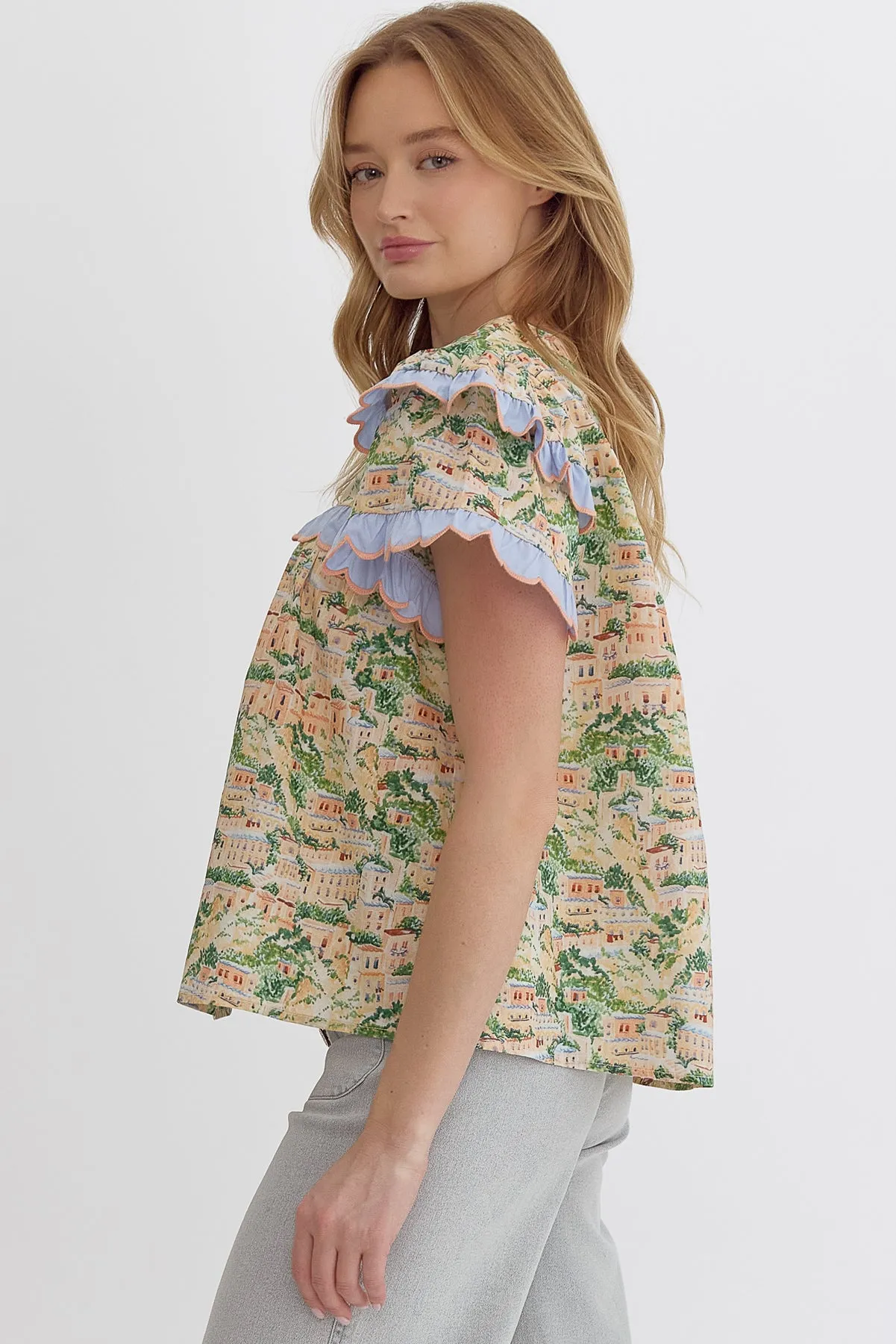Italian Scallop Top