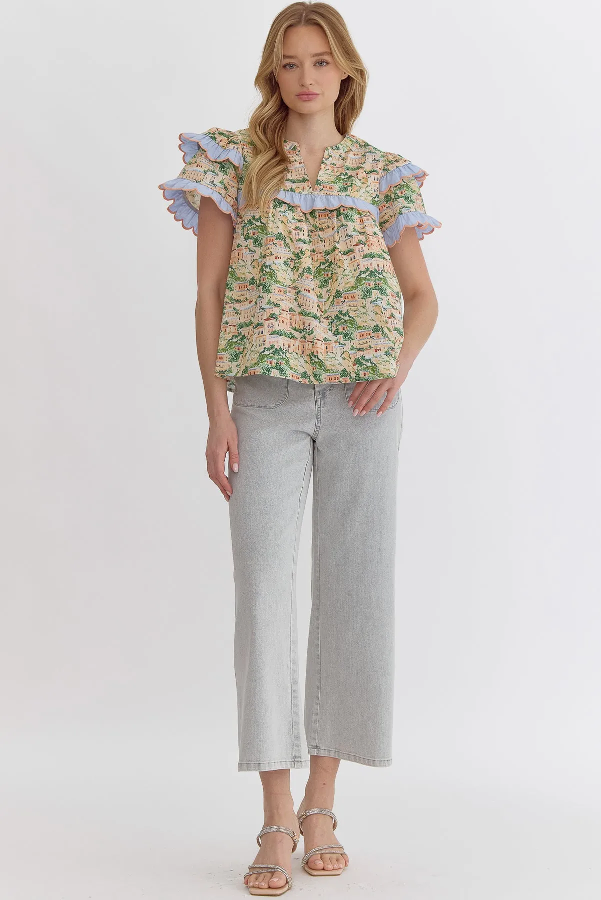 Italian Scallop Top