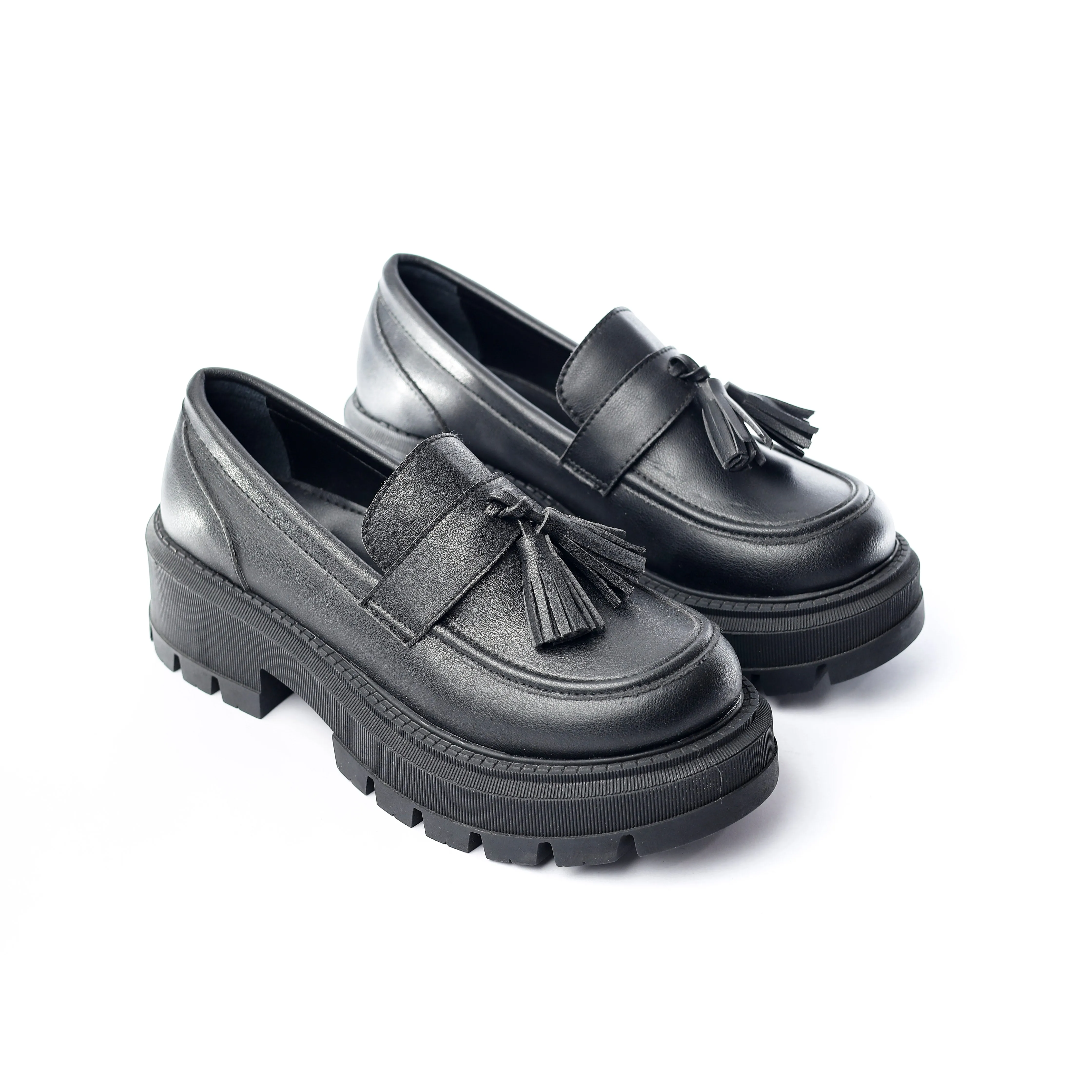 Ivory Tassel Loafers
