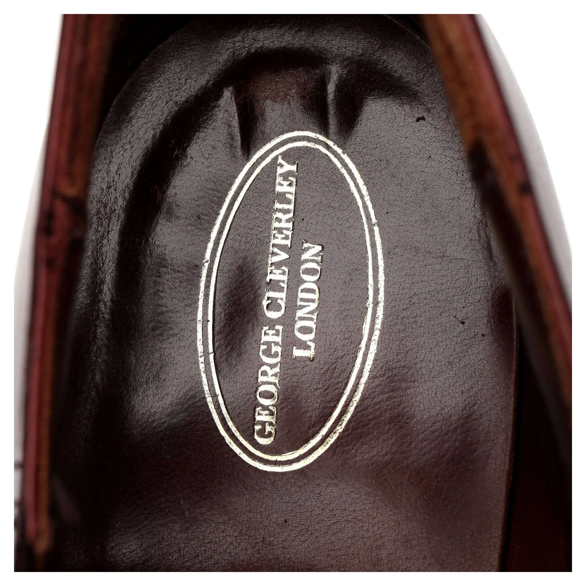 'Jack' Burgundy Leather Lazyman Slip On Loafers UK 7 E