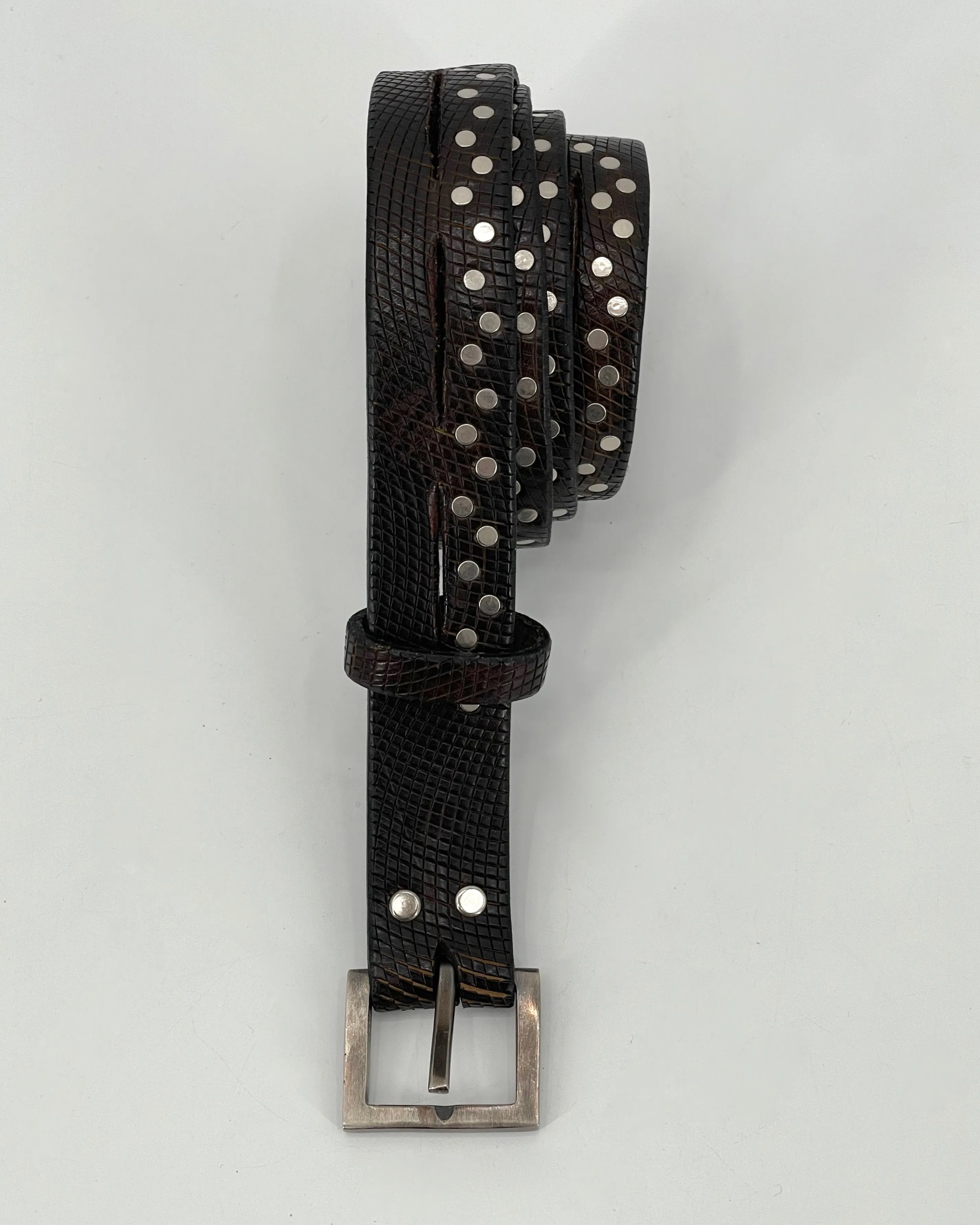 Johnny Farah Square Studded Belt