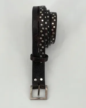 Johnny Farah Square Studded Belt