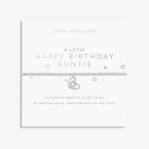 Joma A Little Happy Birthday Auntie Bracelet