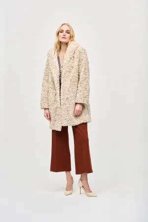 Joseph Ribkoff Reversible Faux Fur Coat Jr243903