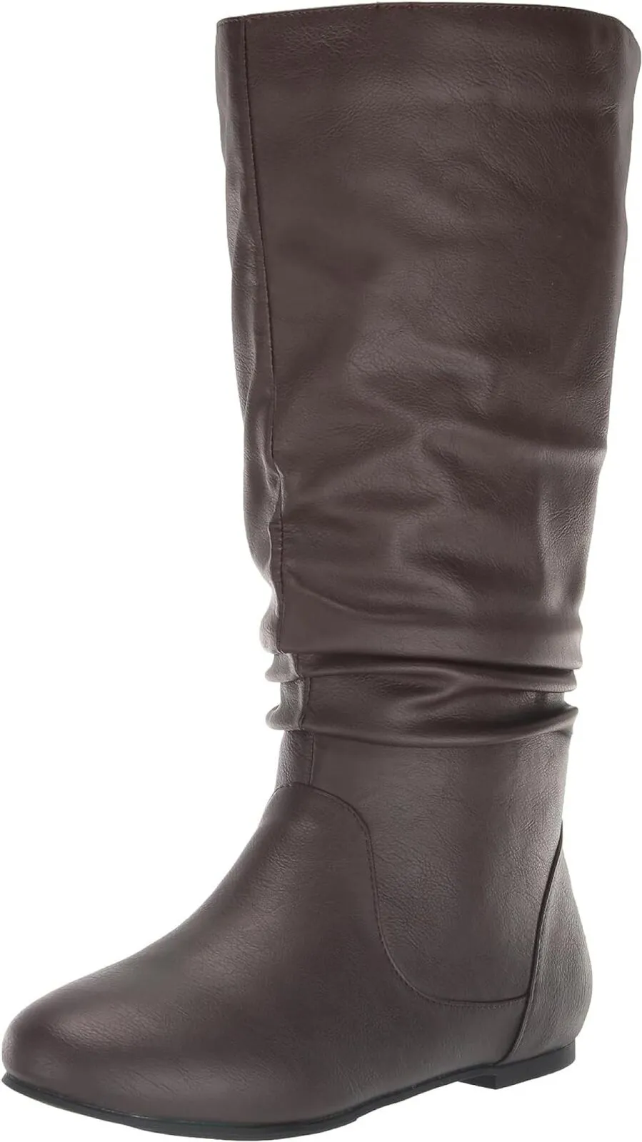 Journee Collection Women's Extra Wide Calf Mid Calf Boots Brown 9M-XWC
