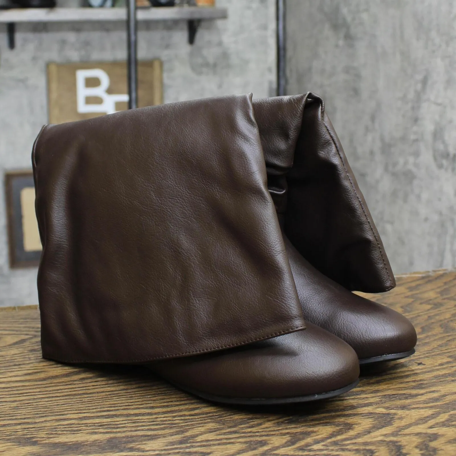 Journee Collection Women's Extra Wide Calf Mid Calf Boots Brown 9M-XWC
