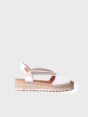 Jute platform sandal for women - ESTEL-SW