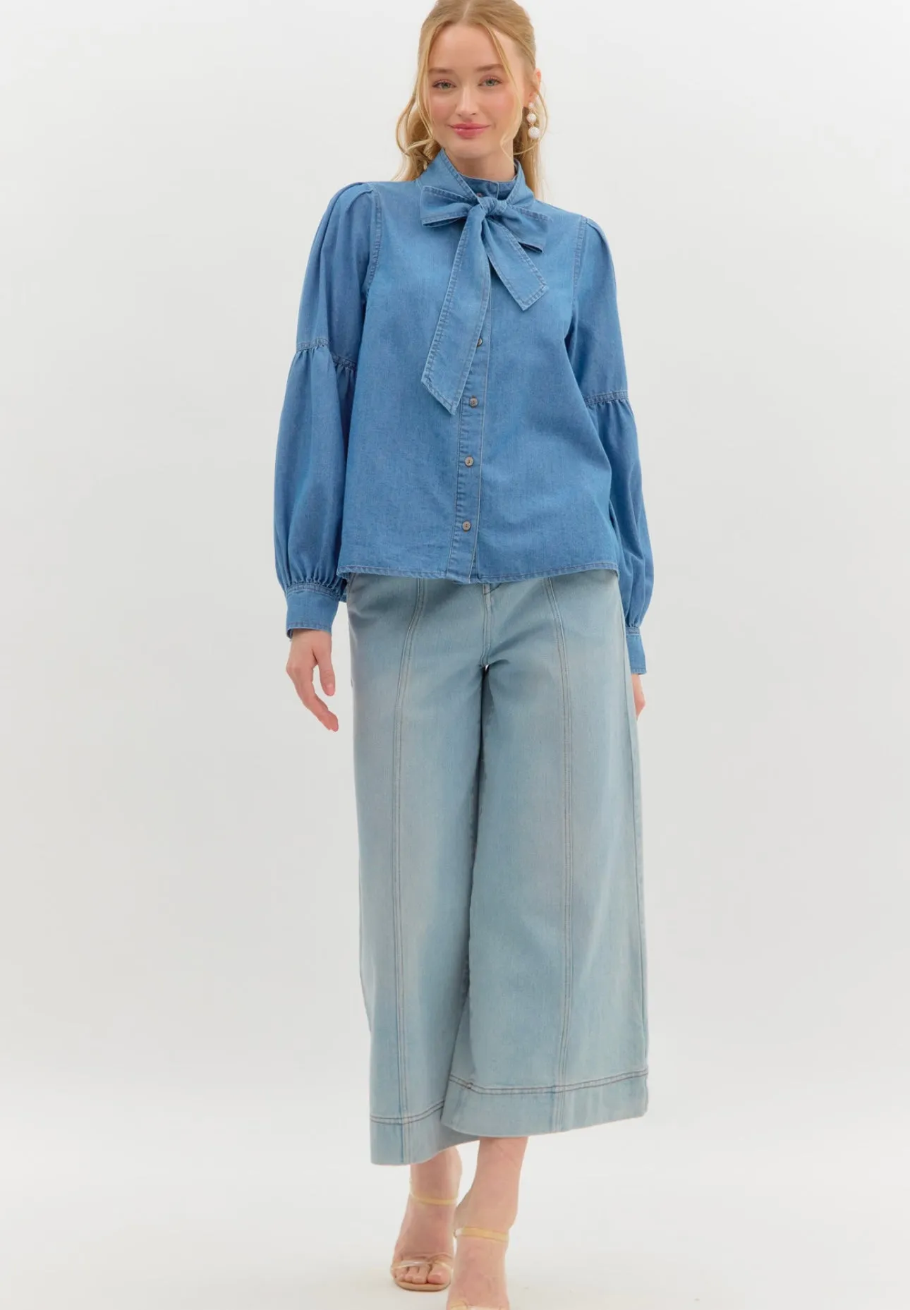 Kara Denim Blouse