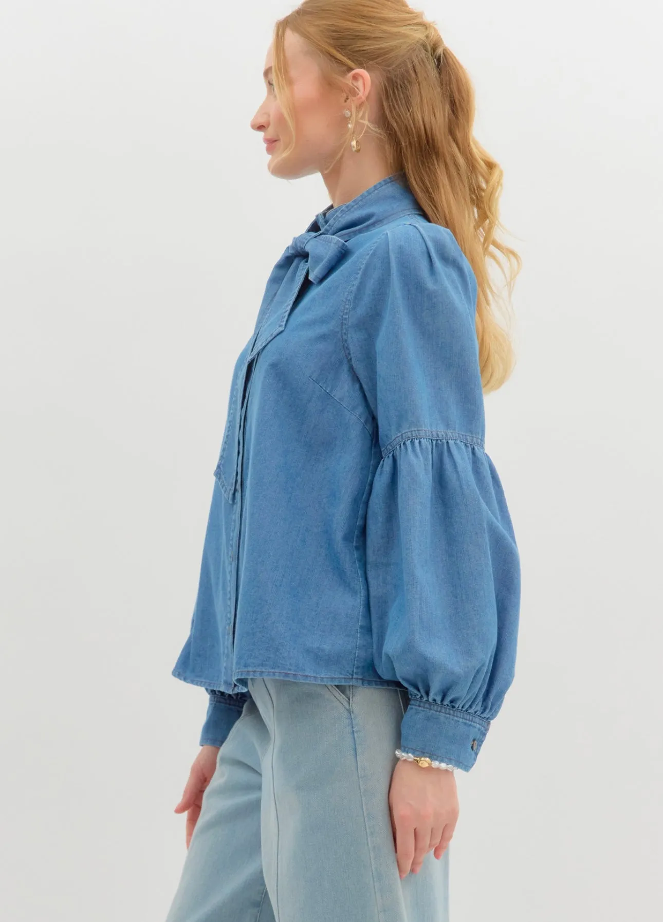 Kara Denim Blouse