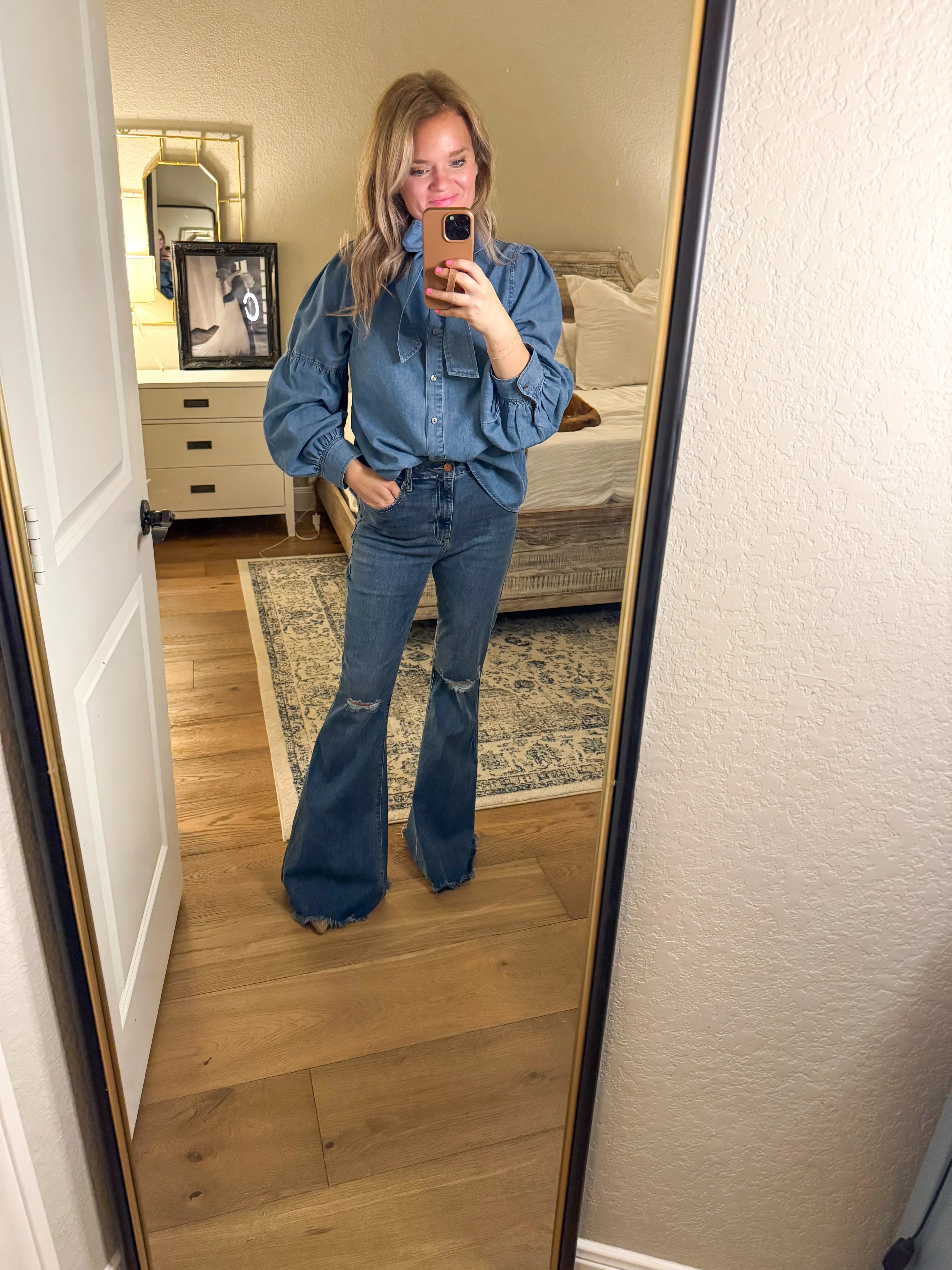 Kara Denim Blouse