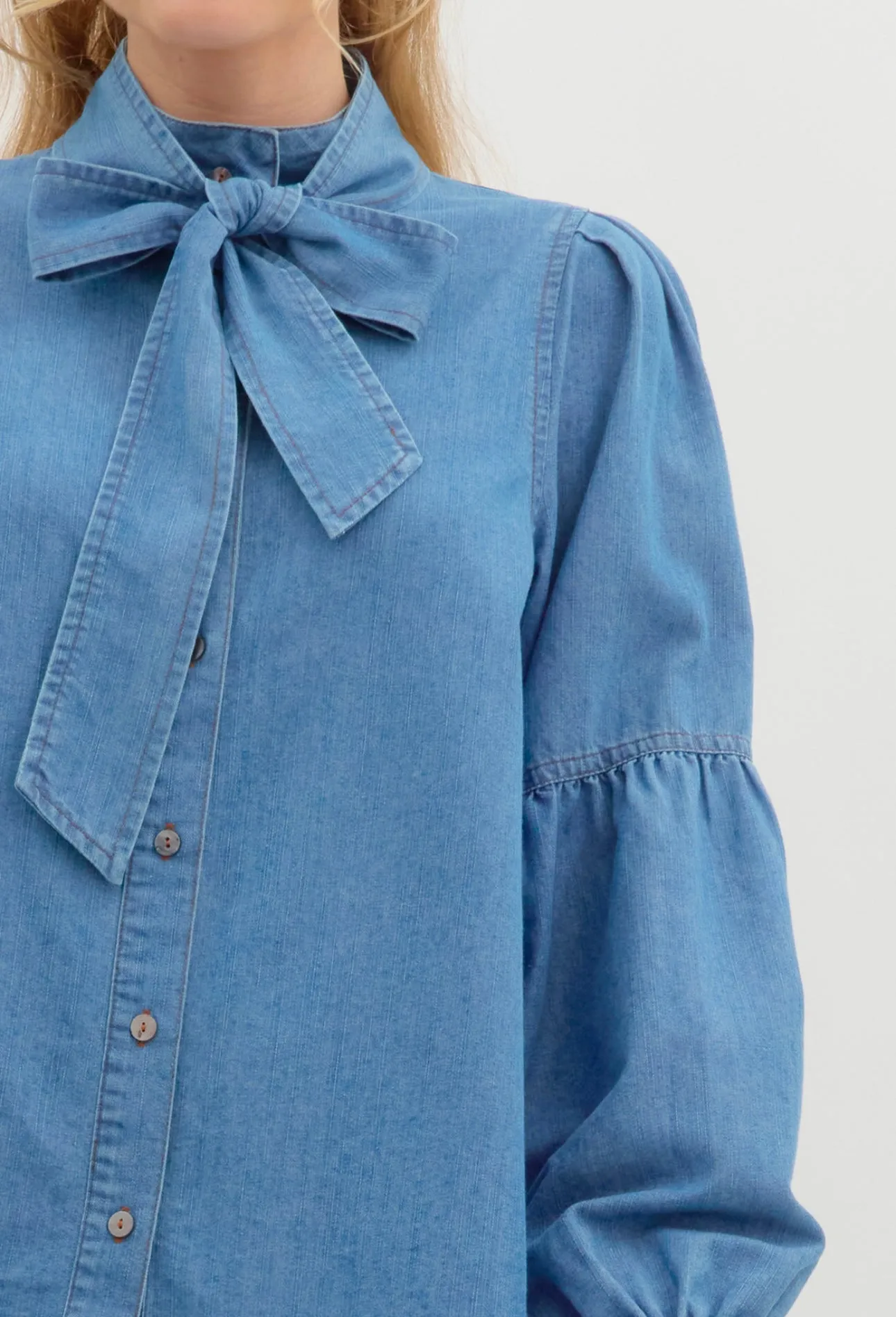 Kara Denim Blouse