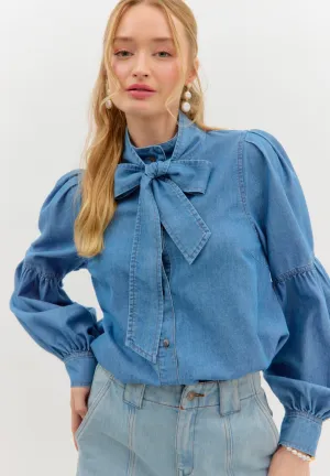 Kara Denim Blouse