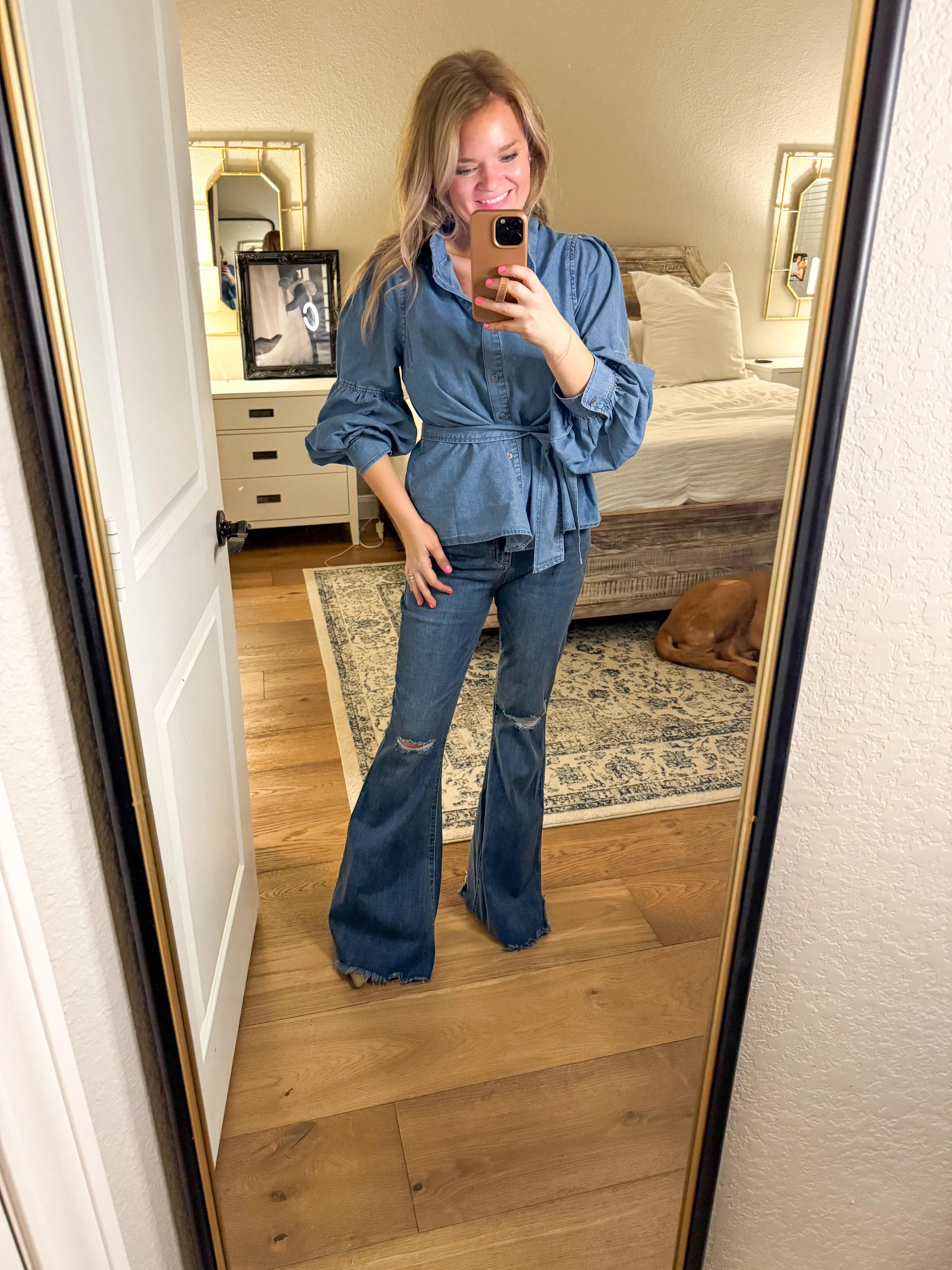 Kara Denim Blouse