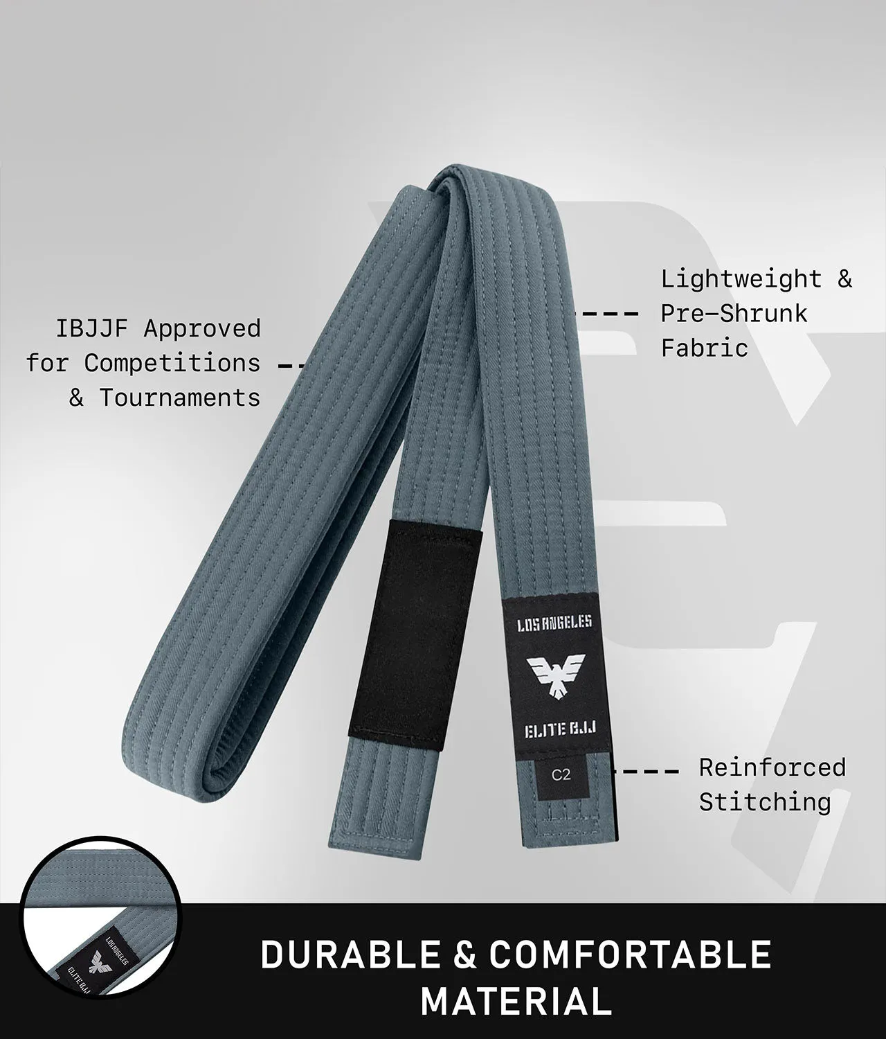 Kids' Brazilian Jiu Jitsu BJJ Gray Belt