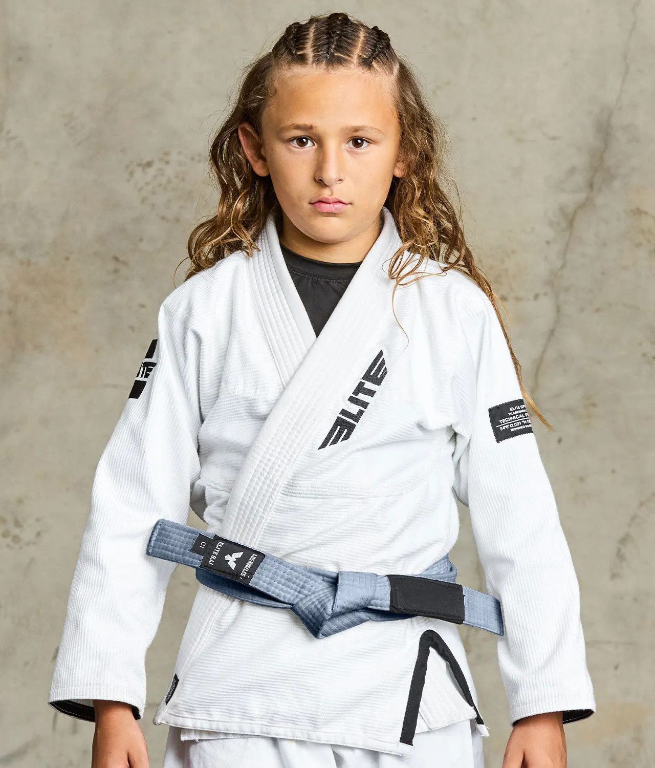 Kids' Brazilian Jiu Jitsu BJJ Gray Belt