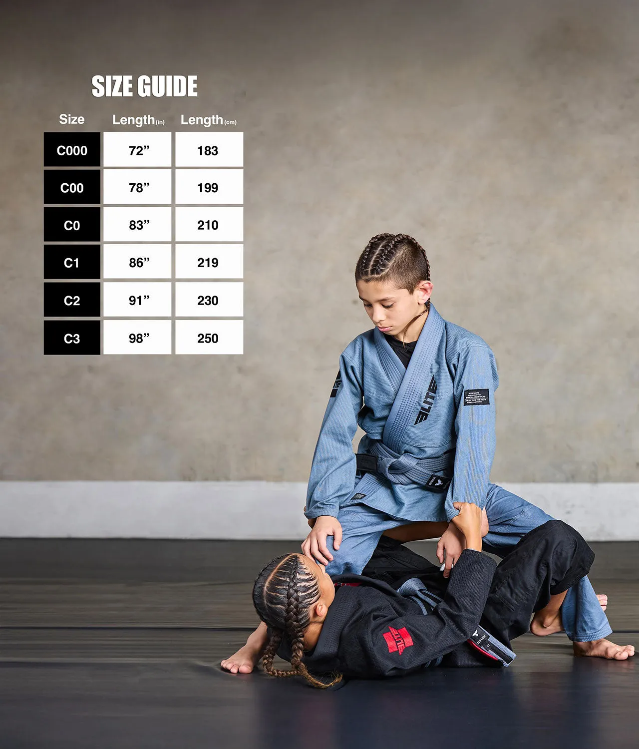 Kids' Brazilian Jiu Jitsu BJJ Gray Belt