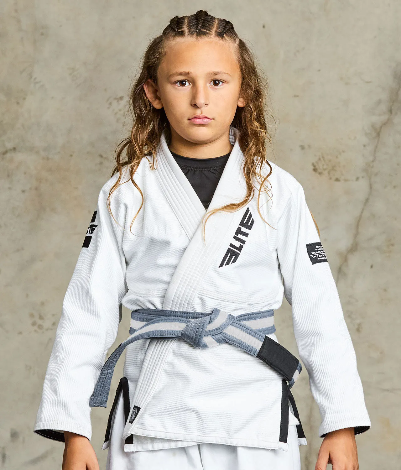 Kids' Brazilian Jiu Jitsu BJJ Gray/White Belt