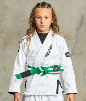 Kids' Brazilian Jiu Jitsu BJJ Green/White Belt