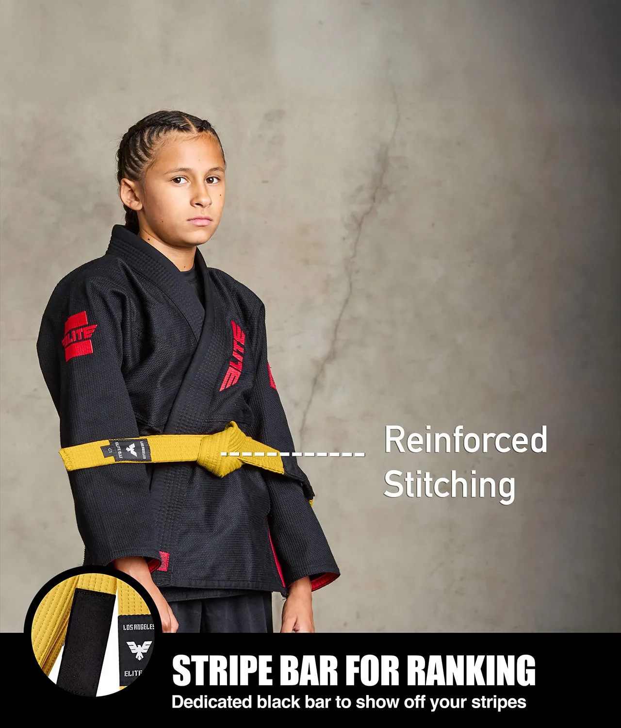 Kids' Brazilian Jiu Jitsu BJJ Yellow Belt