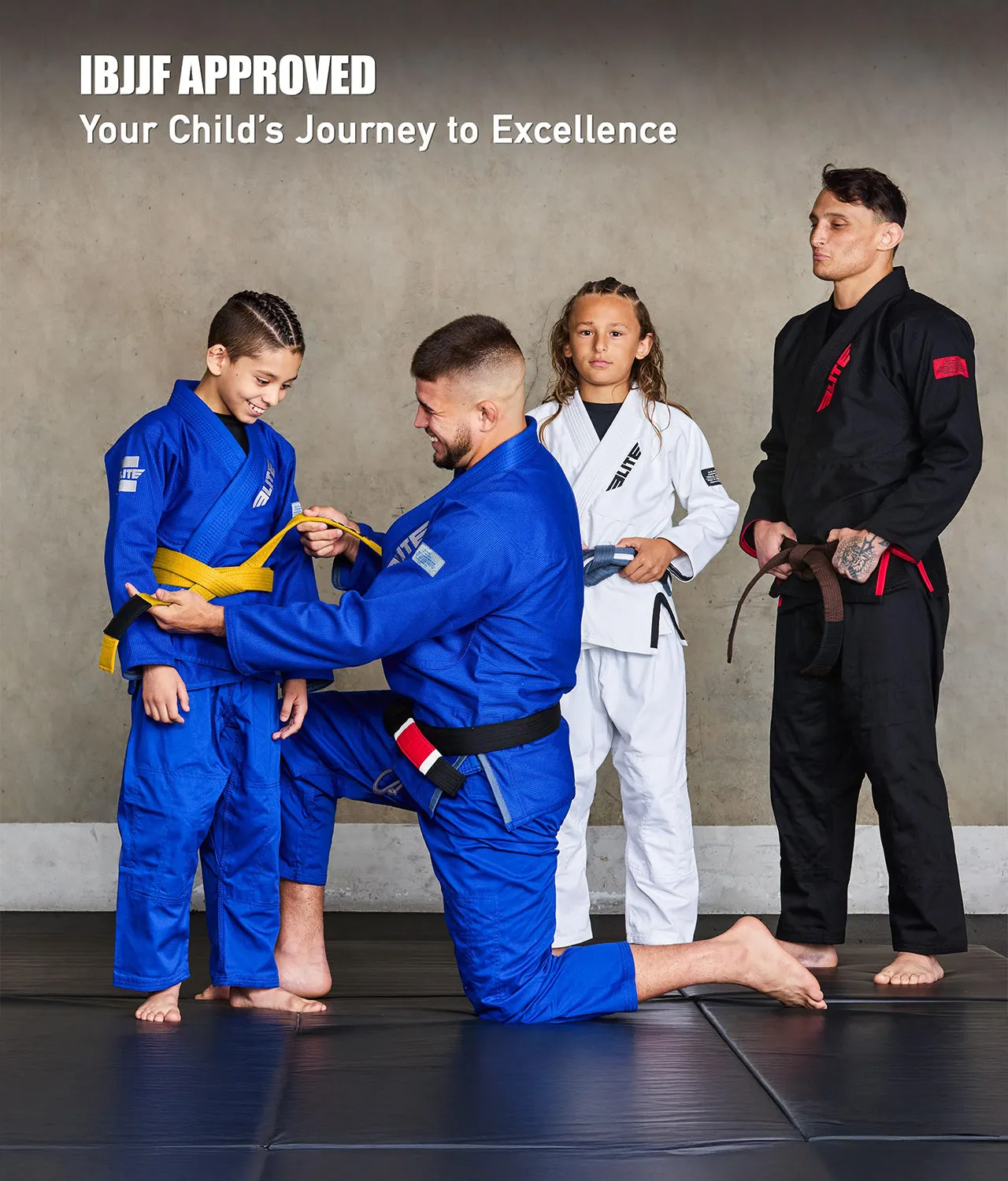Kids' Brazilian Jiu Jitsu BJJ Yellow Belt