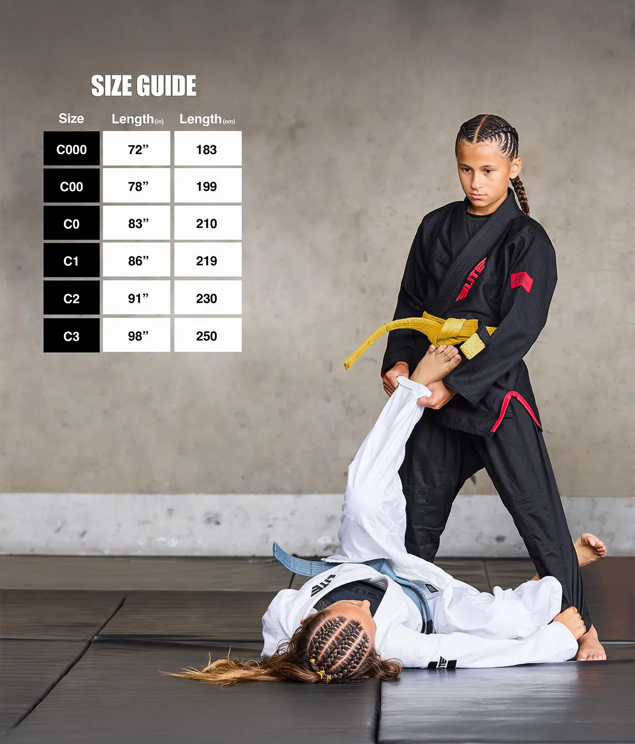 Kids' Brazilian Jiu Jitsu BJJ Yellow Belt