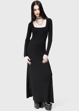 Killstar Dark Glyph Maxi Dress Black
