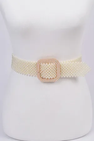 Knitted Pearl Belt