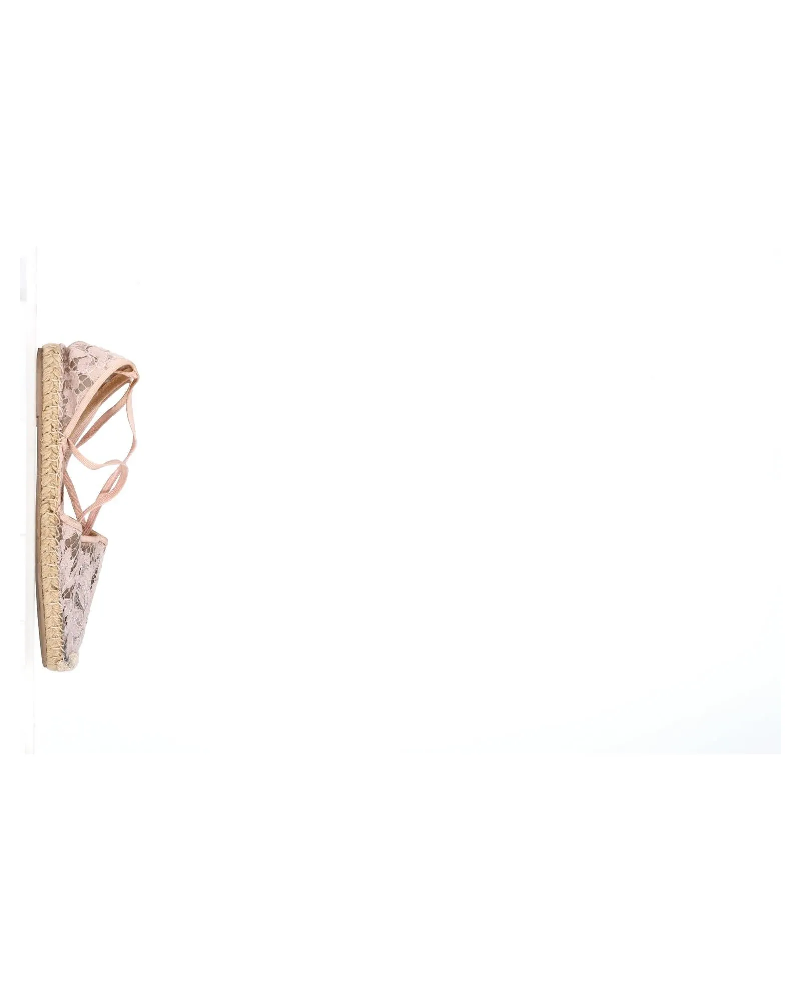 Lace Espadrilles Jute Sole