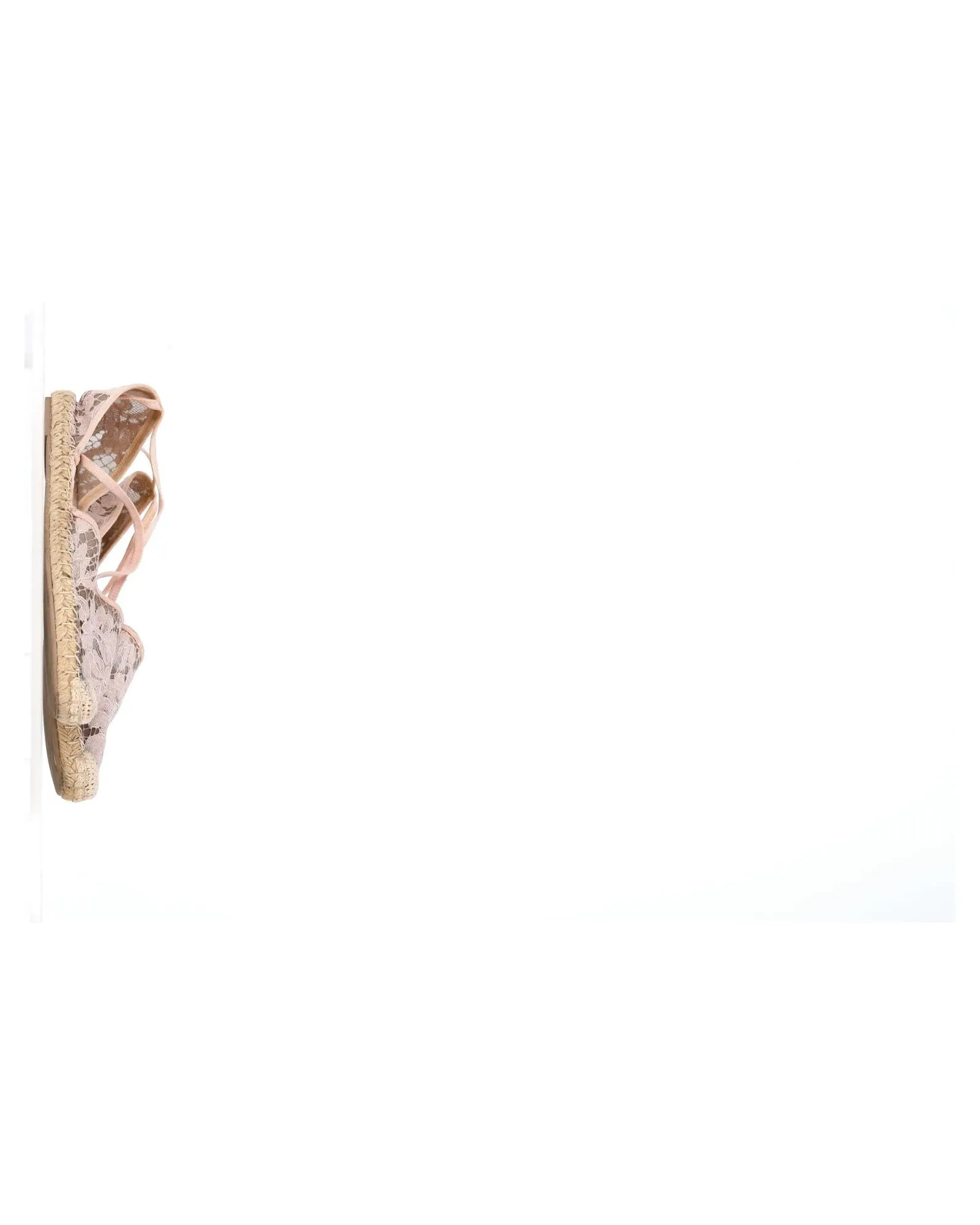 Lace Espadrilles Jute Sole