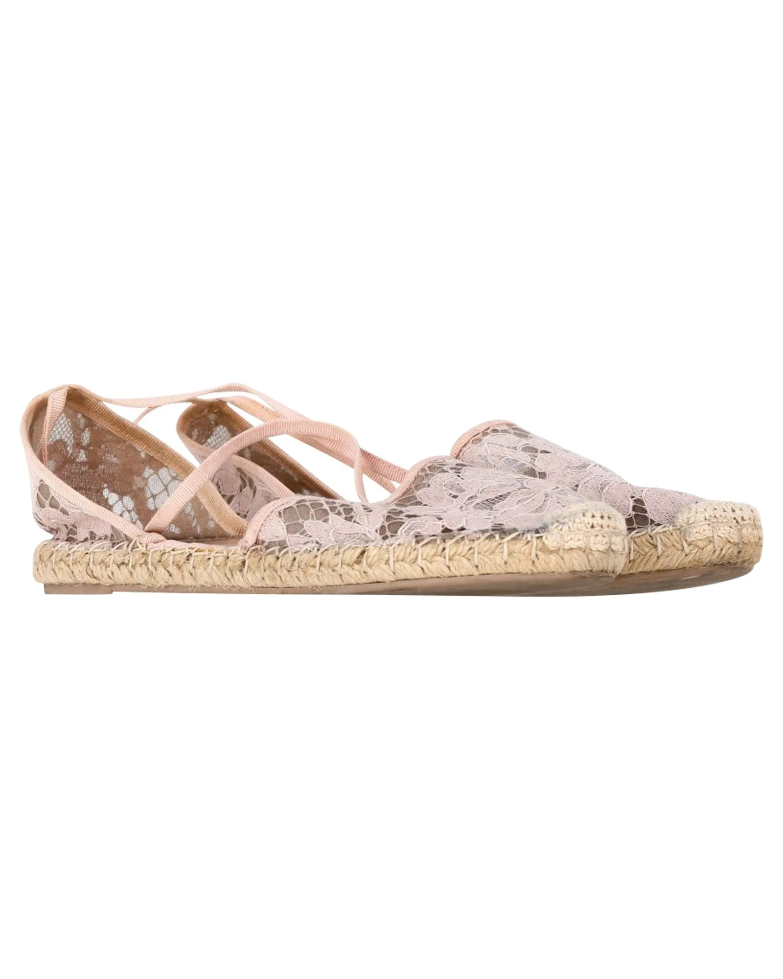 Lace Espadrilles Jute Sole