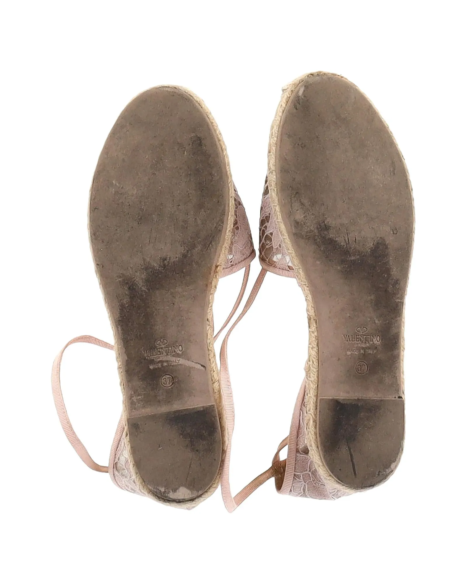 Lace Espadrilles Jute Sole