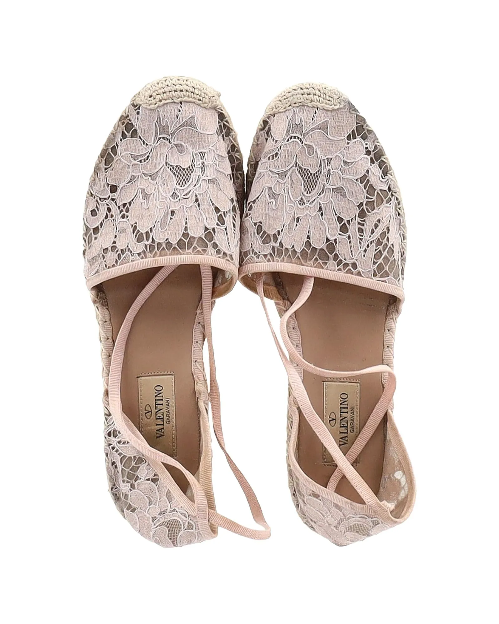 Lace Espadrilles Jute Sole